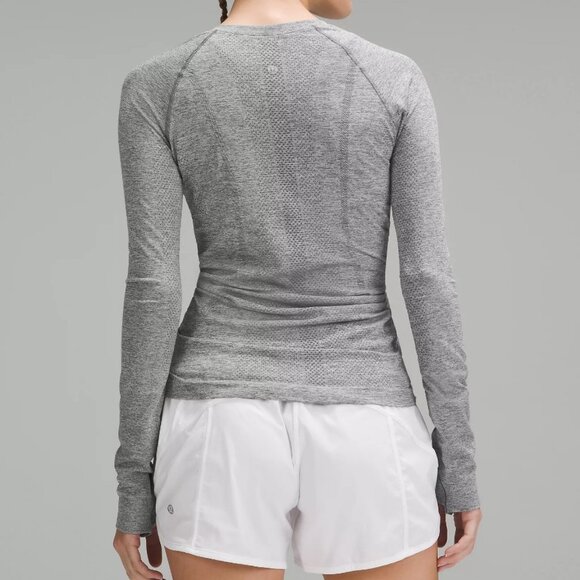 NWT - Swiftly Tech Long Sleeve- Heather Grey- SIZE 6 - Picture 2 of 2